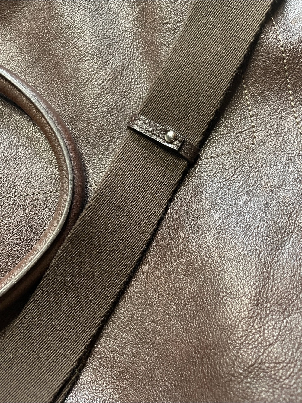 Vintage MCM München Dark Brown Leather Briefcase Travel Commuter Laptop Bag EUC - Picture 10 of 14